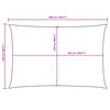 vidaXL Sunshade Sail Oxford Fabric Rectangular 2.5x5 m White