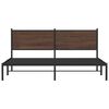 vidaXL Metal Bed Frame without Mattress Brown Oak 180x200 cm Super King