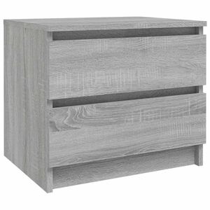vidaXL Bed Cabinet Grey Sonoma 50x39x43,5 cm Engineered Wood