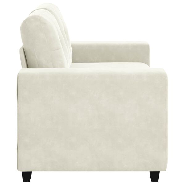 vidaXL Sofa Cream 160 x 77 x 82 cm Fabric