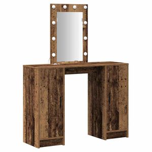vidaXL Dressing Table Brown 102 x 33 x 135 cm Engineered Wood