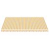 vidaXL Replacement Fabric for Awning Yellow and White 4.5x3.5 m