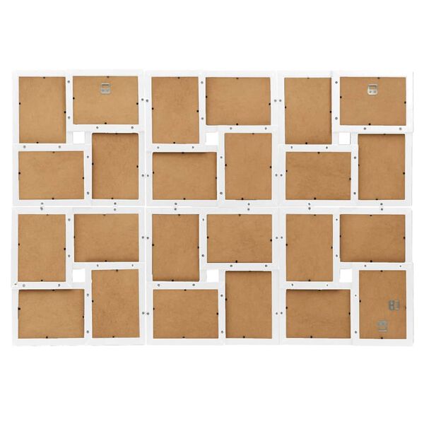 vidaXL Collage Photo Frame for 24x(13x18 cm) Picture White MDF