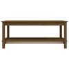 vidaXL Coffee Table Honey Brown 110x55x45 cm Solid Wood Pine