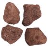 vidaXL Volcanic Rocks 25 kg Red 10-30 cm