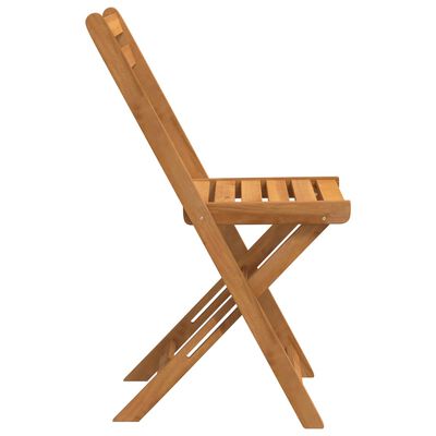 vidaXL Folding Bistro Chairs 4 pcs Solid Wood Acacia