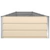 vidaXL Planter Ivory 580 x 100 x 45 cm Galvanised Steel