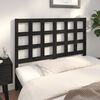 vidaXL Bed Headboard Black 140.5x4x100 cm Solid Wood Pine