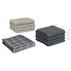 vidaXL 12 Piece Towel Set Grey Cotton