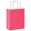 vidaXL Paper Bags 250 pcs with Handles Pink 18x8x22 cm