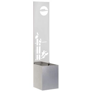 vidaXL Garden Privacy Screen Sliver 32 x 150 cm Stainless steel