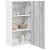 vidaXL Hanging Cabinet Grey Sonoma and White 50 x 31 x 100 cm