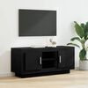 vidaXL TV Cabinet Black Oak 102 x 35 x 45 cm Engineered Wood
