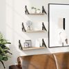 vidaXL 3 Piece Wall Shelf Set Sonoma Oak Engineered Wood