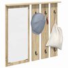 vidaXL Wall-Mounted Coat Rack with Shelf Sonoma oak 84 x 10 x 80 cm