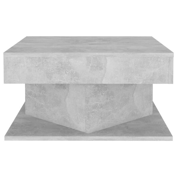 vidaXL Coffee Table Concrete Grey 57x57x30 cm Engineered Wood