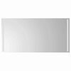 vidaXL LED Bathroom Mirror Transparent 100 x 50 cm Tempered Glass