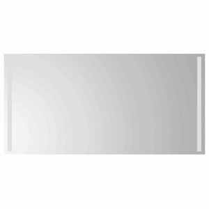 vidaXL LED Bathroom Mirror Transparent 100 x 50 cm Tempered Glass