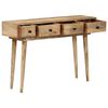 vidaXL Console Table 110x30x75 cm Solid Wood Mango