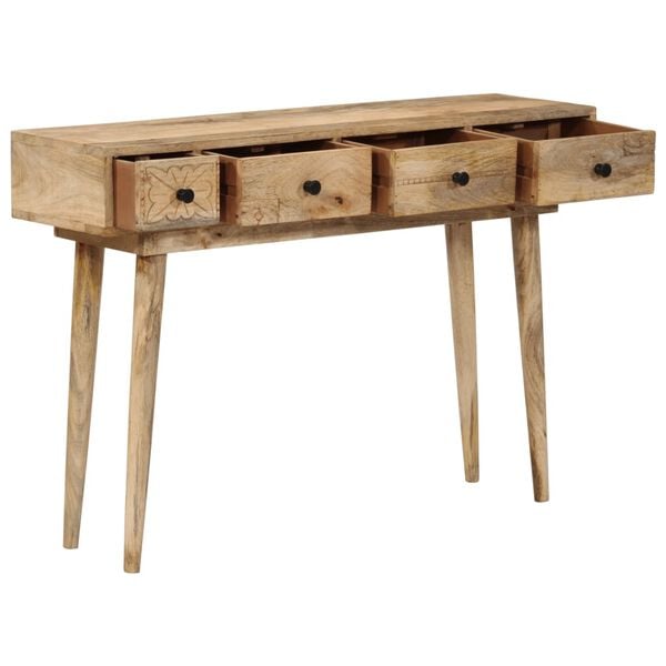 vidaXL Console Table 110x30x75 cm Solid Wood Mango