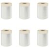 vidaXL Dust Sheet with Adhesive Tape 6 pcs Transparent 30 x 3300 cm