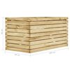 vidaXL Raised Bed 100x50x50 cm Impregnated Pinewood