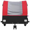 vidaXL Bike Trailer Black and Red 30 kg Iron