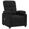 vidaXL Massage Chair Black Fabric