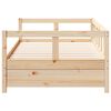 vidaXL Daybed without Mattress Natural 80x200 cm Solid Wood Pine
