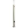 vidaXL Bollard Lights with Sensor&Outlet 3 pcs 110 cm Stainless Steel IP44