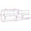 vidaXL TV Cabinet White 150x33.5x45 cm Engineered Wood