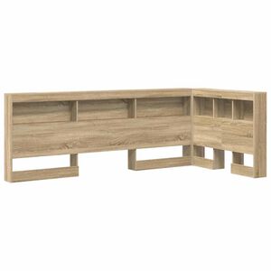 vidaXL Storage Headboard with Shelf Sonoma Oak 80 cm Engineered Wood