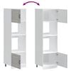 vidaXL Oven Cabinets 2 pcs Kalmar Grey Sonoma Engineered Wood