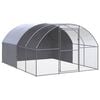 vidaXL Outdoor Chicken Coop 3x4x2 m Galvanised Steel
