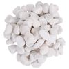 vidaXL Polished Pebbles 25 kg White 2-5 cm