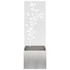 vidaXL Garden Privacy Screen Floral Sliver 50 x 140 cm Stainless steel