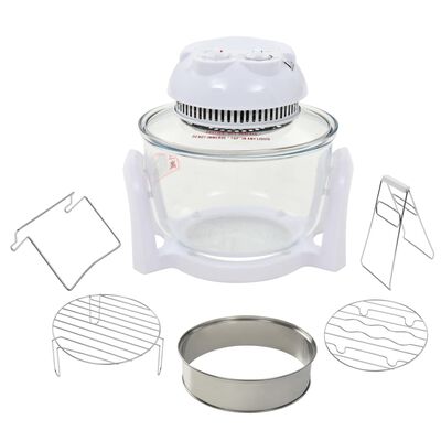 vidaXL Halogen Convection Oven with Extension Ring 800 W 10 L