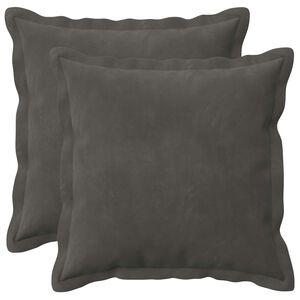 vidaXL Cushion with Pillow HOUTEN 2 pcs Dark Grey Velvet