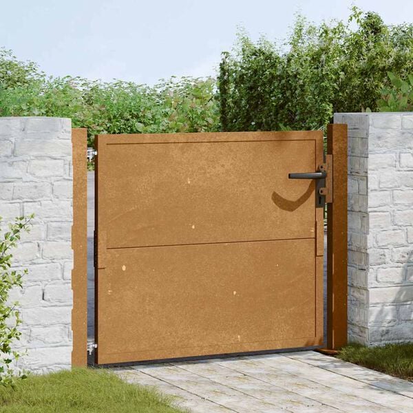 vidaXL Garden Gate 100x75 cm Corten Steel
