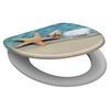 SCH&Uuml;TTE Toilet Seat with Soft-Close BEACH