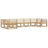 vidaXL Outdoor Sofa Set 7 pcs White Solid Acacia Wood