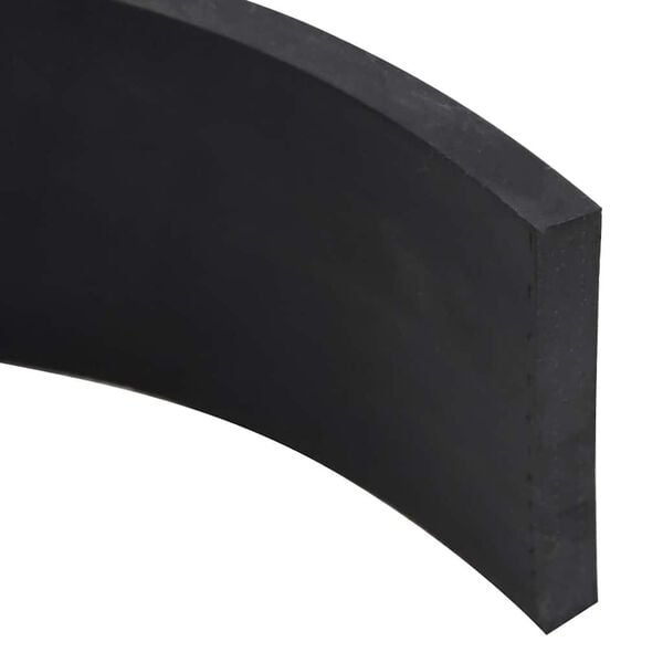 vidaXL Rubber Edge for Snow Plow Black 150x8x1 cm