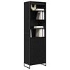 vidaXL Tall Cabinets 2 pcs Black Oak 60 x 36 x 200 cm Engineered Wood