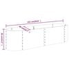 vidaXL Garden Raised Bed Galvanised Steel 152x40x36 cm Silver