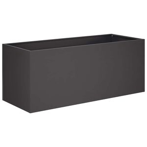 vidaXL Garden Planter Black 80 x 40 x 40 cm Cold-rolled Steel