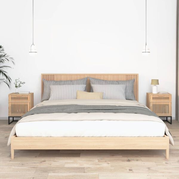 vidaXL Bedside Cabinets 2 pcs 40x30x55.5 cm Engineered Wood&Iron