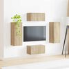 vidaXL TV Cabinet Set Wall-mounted 2 pcs Sonoma Oak Engineered Wood