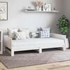 vidaXL Pull-out Day Bed White 180 x 200 cm Solid Pine Wood