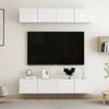 vidaXL TV Cabinets 4 pcs High Gloss White 80x30x30 cm Engineered Wood