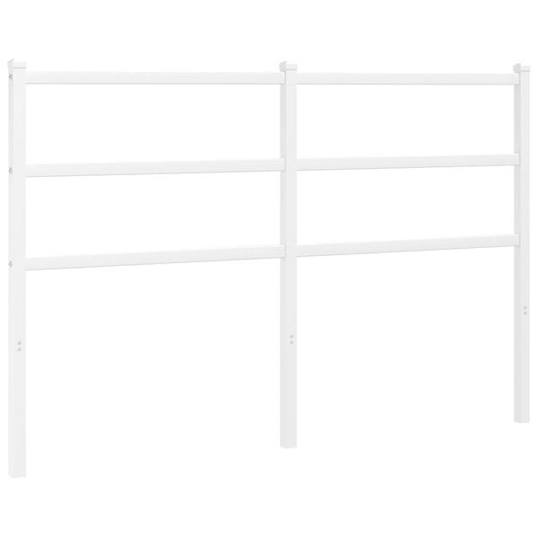 vidaXL Metal Headboard White 135 cm